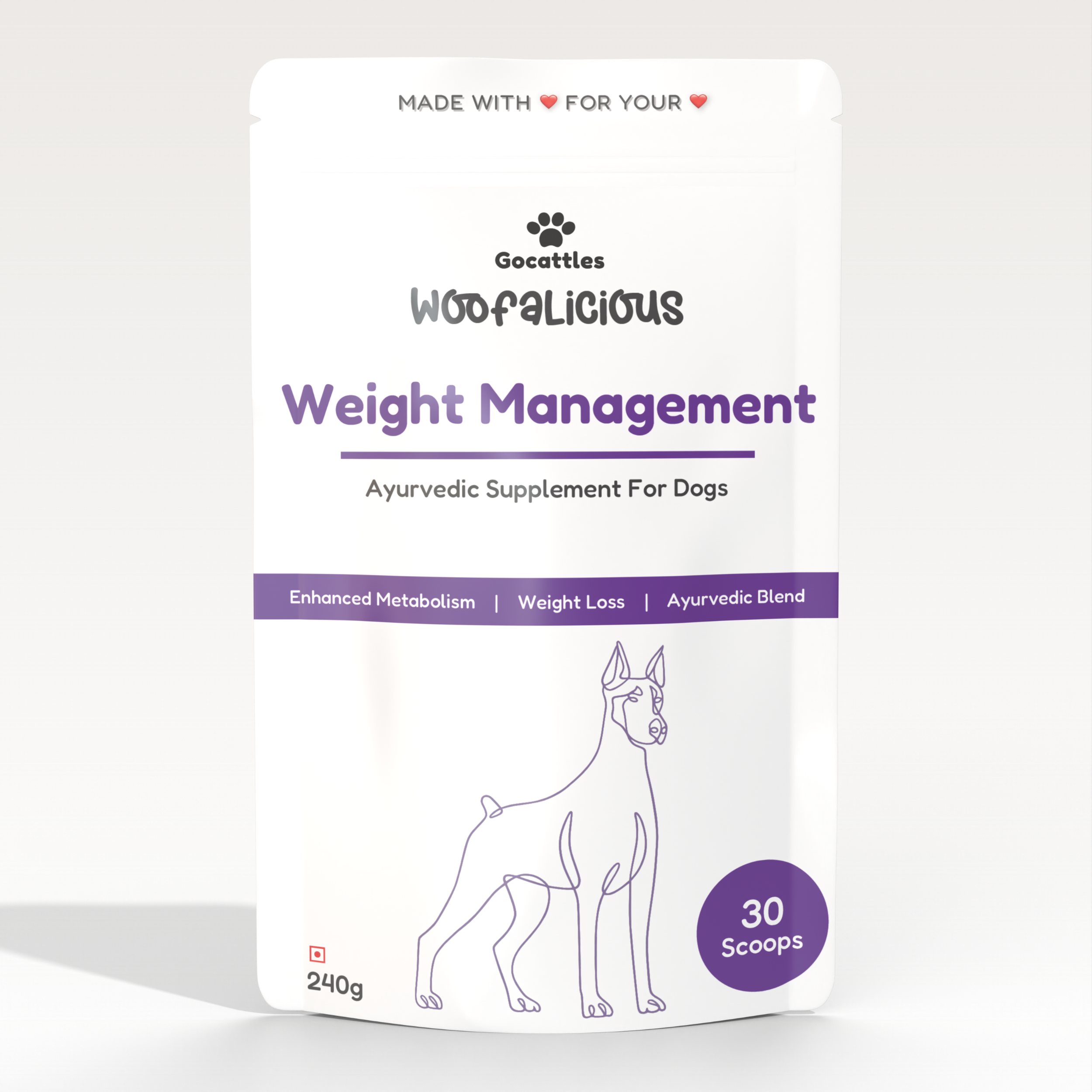 Woofalicious Ayurvedic Dog  Supplement | Obesity & Weight Management