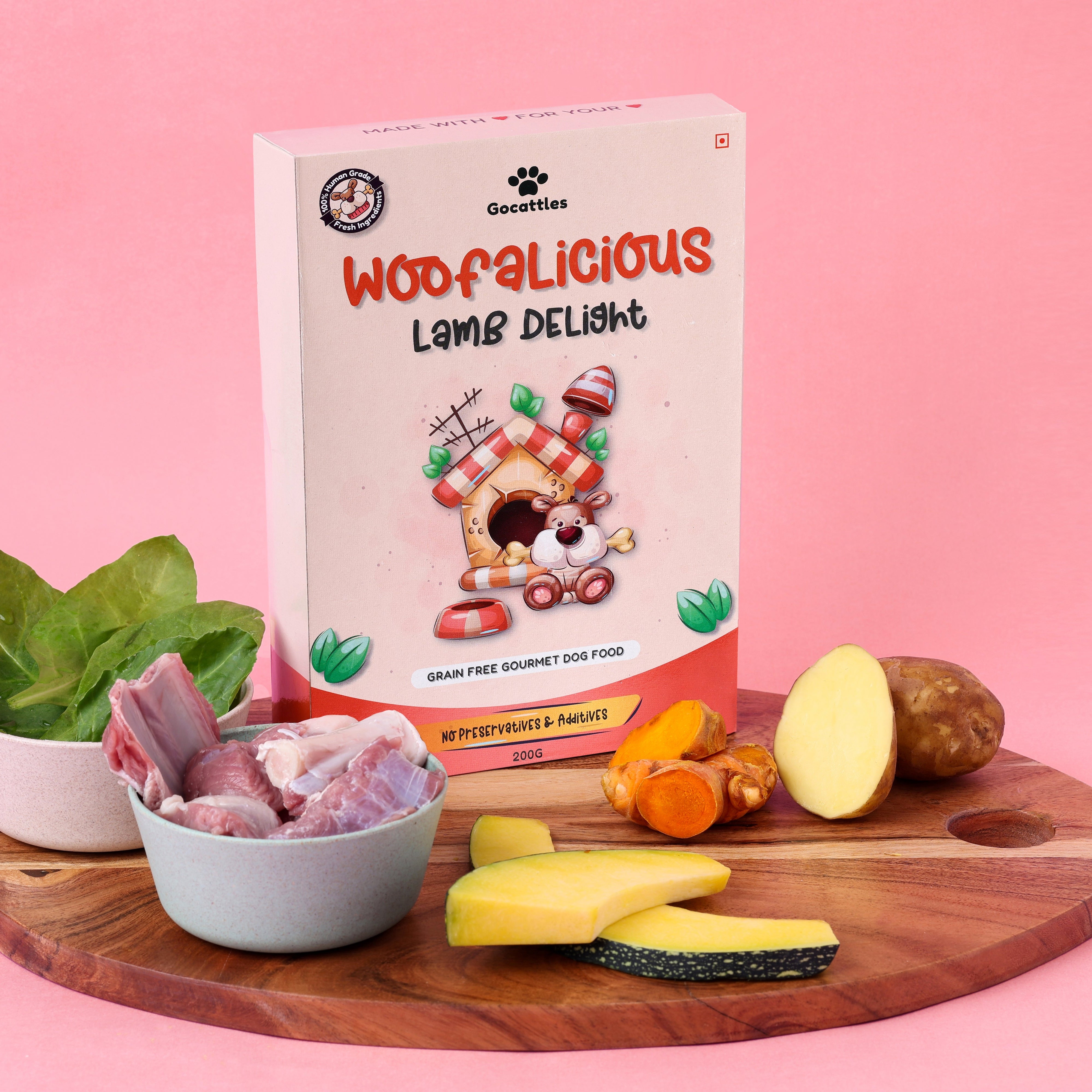 Woofalicious Lamb Delight 200G | Fresh Dog Food